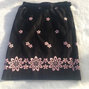 Karen Kane black skirt with belt